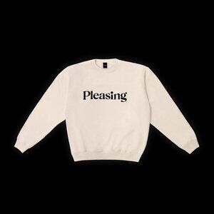 Pleasing Harry Styles Unisex Cream Crewneck - Size L